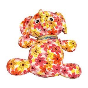 Rare 25" Plushalicious Elephant Plush Floral Pink Orange Yellow Melissa & Doug